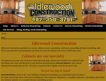Tablet Screenshot of idlewoodconstructioninc.com